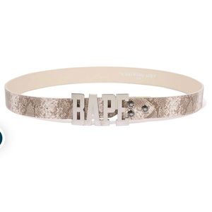 Bathing ape Bape logo belt
